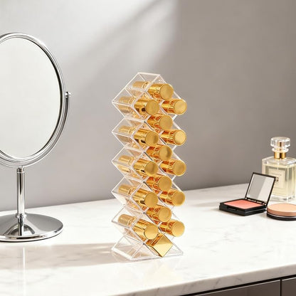 Lipstick Organizer Holder 16 Spaces Fish Shape Cosmetic Lip Gloss Organizer - Image 5