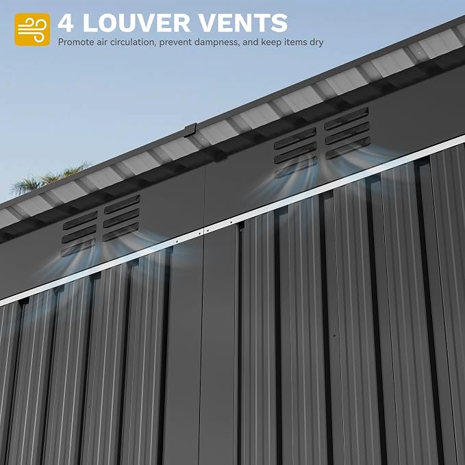 DWVO 9' x 4' Outdoor Storage Shed - Image 6