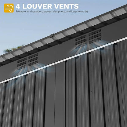 DWVO 9' x 4' Outdoor Storage Shed - Image 6