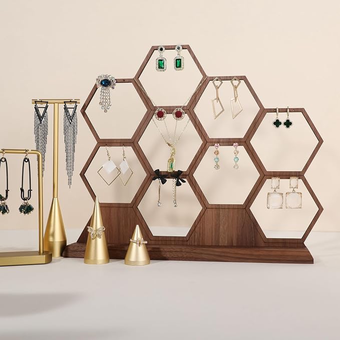 GemeShou hexagonal jewelry earring display stands - Image 9