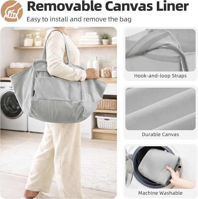 STORAGE MANIAC Collapsible Laundry Cart - Image 3