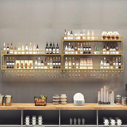47.2in Wall Mounted Wine Rack, Wine Rack Wall Mounted - Image 6