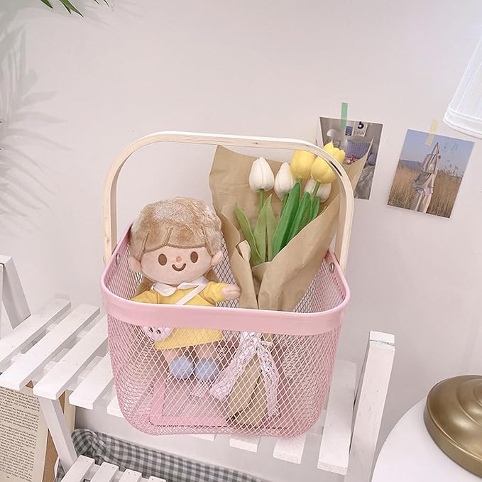 AJIODA Metal Mesh Wire Basket, Small Steel Basket - Image 7