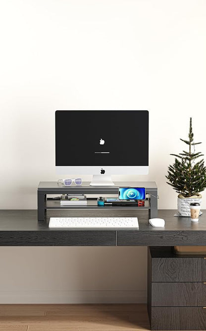 2-Tier Metal Computer monitor stand Laptop Desk Shelf & Monitor Riser ，21.55 - Image 5
