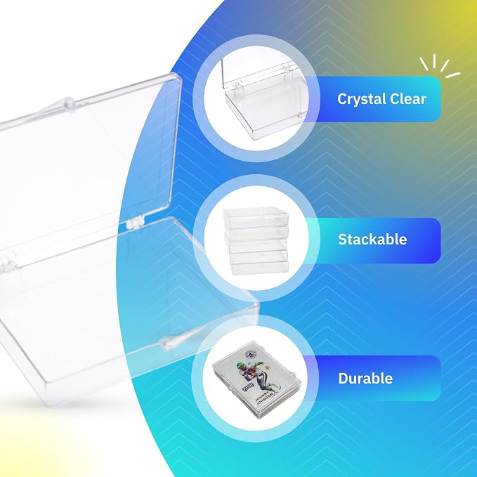 10-Pack Clear Hinged Plastic Containers, Keepsake Storage Boxes, 3 1/2" L x 2 - Image 4