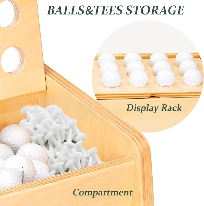 wingyz Wooden Golf Storage Organizer - Image 9