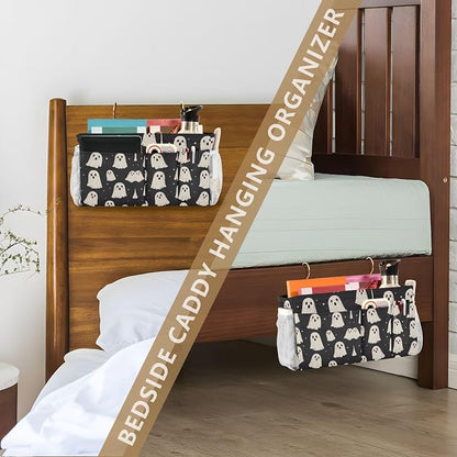 Cute Halloween Ghost Blacck Bedside Caddy - Image 7