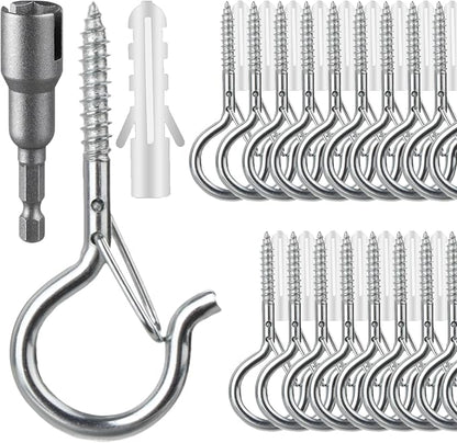 36 PCS Q-Hanger Hooks, Screw Hooks by FSAH