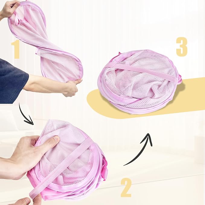Strong Mesh Pop-up Laundry Hamper, Quality Pop Up Hampers - Image 7