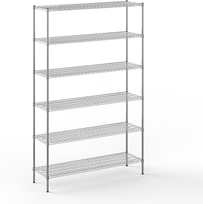 18" Deep x 60" Wide x 96" Height Wire Shelving Kit | 6-Tier | NSF Commercial by Regal+Altair