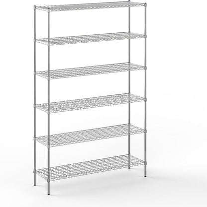 18" Deep x 60" Wide x 96" Height Wire Shelving Kit | 6-Tier | NSF Commercial by Regal+Altair