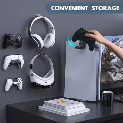 Controller Wall Mount for PS5/PS4/Xbox/Switch Controller, Adhesive PS5 Headset - Image 6