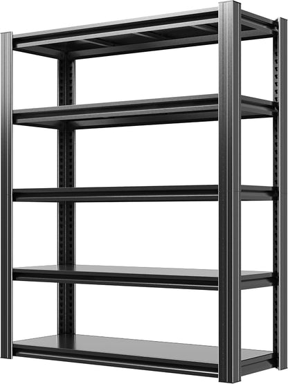 72" H Garage Shelves, Garage Shelving Heavy Duty, 2500Lbs 5 Tier Adjustable by VIYET