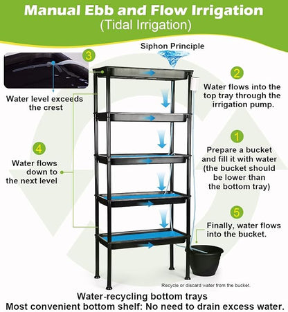 RooTrimmer 5-Tier Hydroponics Growing System, Plant Stand - Image 3