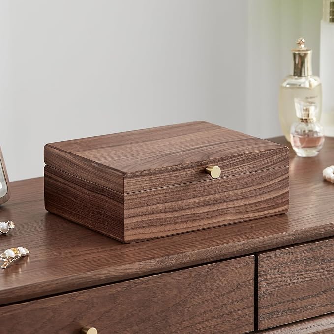 Black Walnut Wooden Jewelry Box - Image 2