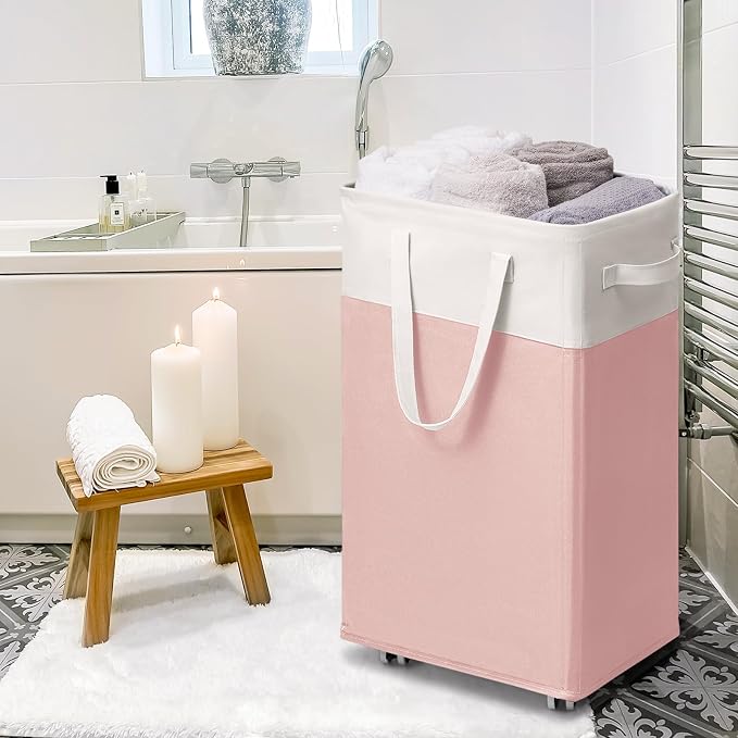 Goodpick Laundry Basket with Wheels, 75L Tall Clothes Hamper, Large Laundry - Image 7