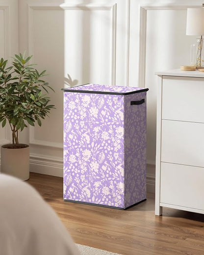 SOLEDI Laundry Hamper with Lid, 90L Tall & Large Floral Laundry Basket - Image 7