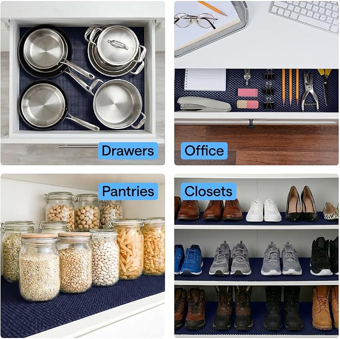 GORILLA GRIP powerGRIP Drawer Shelf and Cabinet Liner, Thick Strong Hold - Image 9