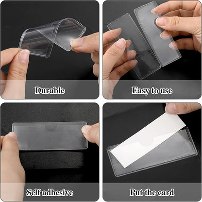 80 Pack Self-Adhesive Label Holders, Sticks To Shelves - Image 3