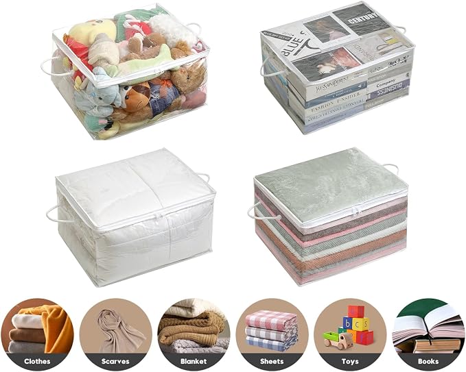 10 PCS Clear Zippered Storage Bags - Image 5