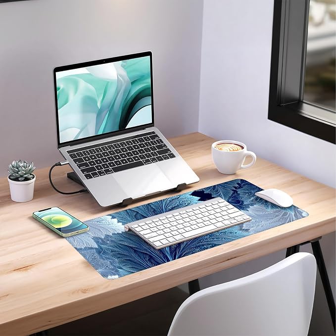 Leaves Gaming Mouse Pad 31.5"x11.8"Desk Mat Anti-Slip Rubber Base & Durable - Image 7