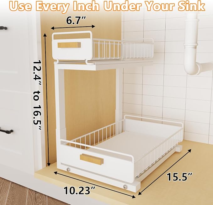 2 Pack Under Sink Organizer - Image 7