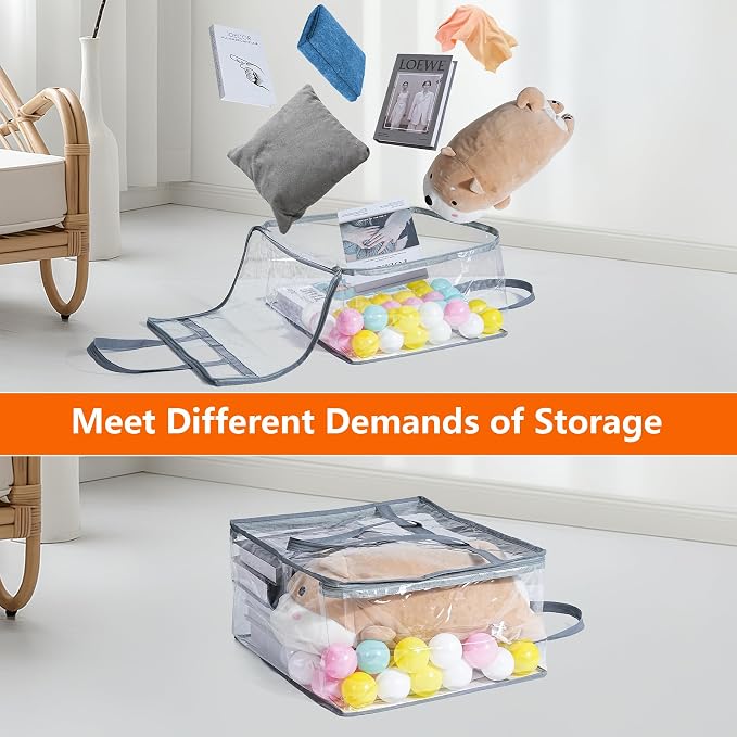 Budding Joy Clear Zippered Storage Bags - Image 4