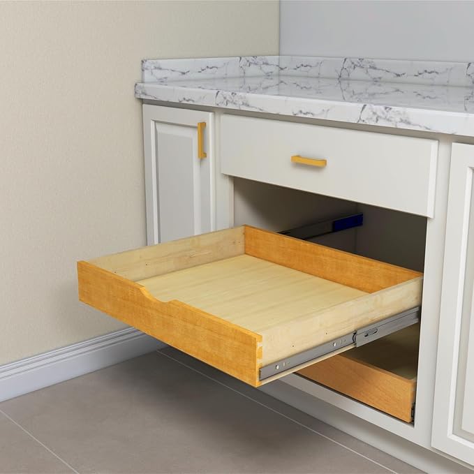 Solid Wood Pull Out Drawer 27" W × 21" D by Elysian