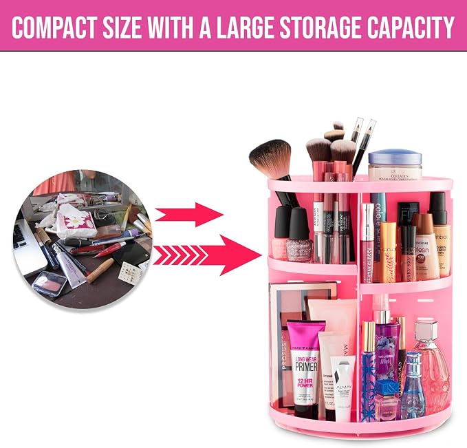 360° Rotating Makeup Organizer - Image 5