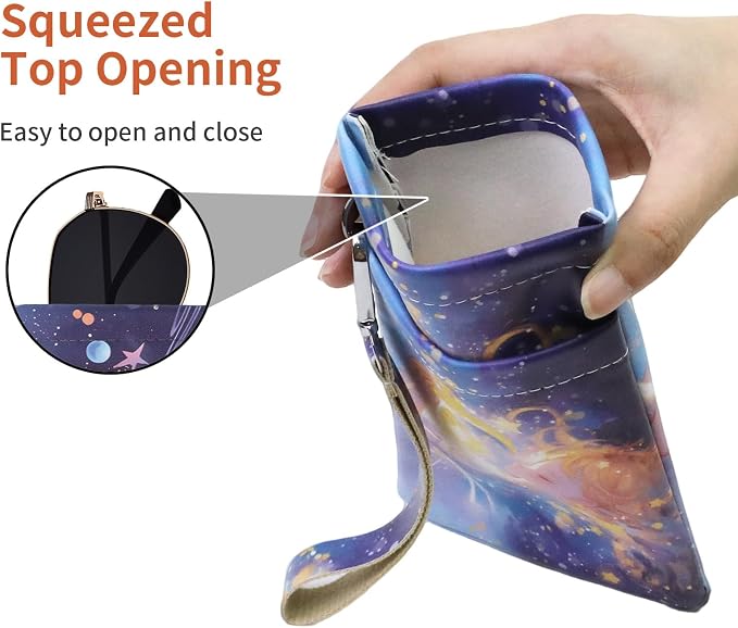 Double Eyeglass Case Soft Dual Glasses Case - Image 4