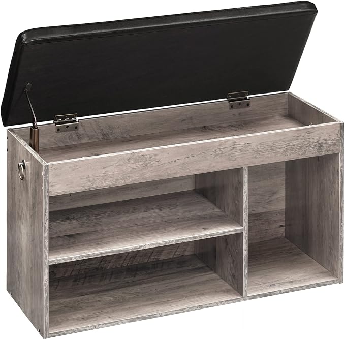 HOOBRO Shoe Storage Bench with Cushion, 32.3'' Entryway Bench with Lift Top - Image 9
