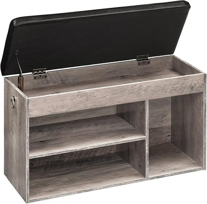 HOOBRO Shoe Storage Bench with Cushion, 32.3'' Entryway Bench with Lift Top - Image 9