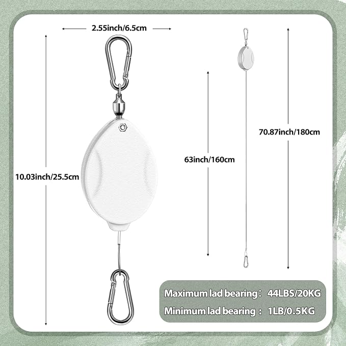 Leinuosen 4 Pack Upgraded Plant Pulleys - Image 2