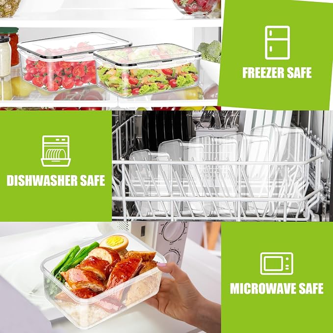 Meal Prep Containers 5pc, Food Storage Containers - Image 4