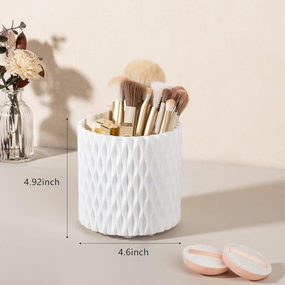 Anyoifax Makeup Brush Holder Organizer 360°Rotating Make Up Brushes Container - Image 4