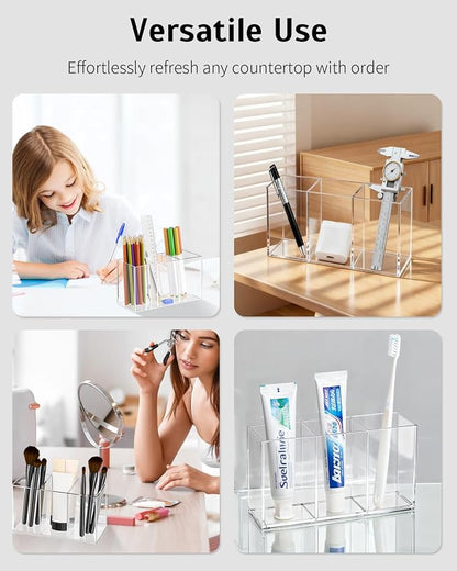 Uniclife Clear Acrylic Pen Holder - Image 7
