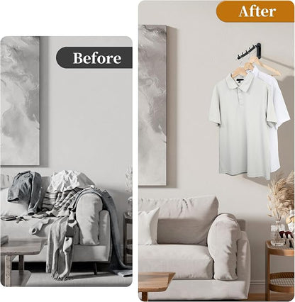 Alise Wall Mounted Drying Rack, Swivel Clothes Drying Hanger, 1P | Space Saving - Image 7