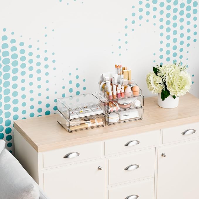 Yieach 5 Tier Clear Acrylic Makeup Organizers - Image 9