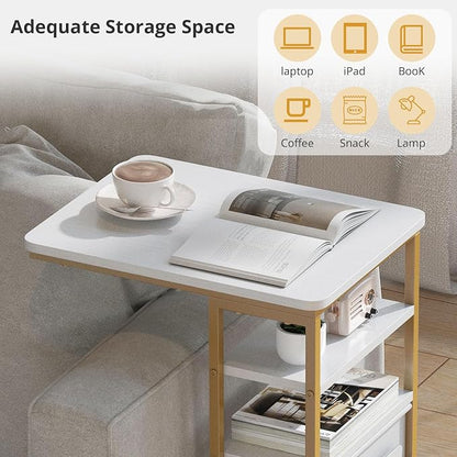 C Shaped End Table 28" 3-Tier C Table - Image 5