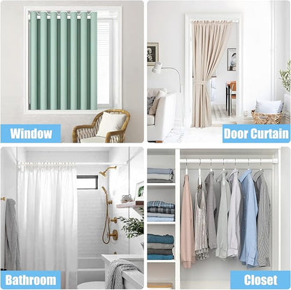 AIZESI Tension Curtain Rod Adjustable Spring Tension Rods - Image 6