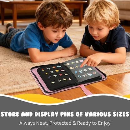 Enamel Pin Display Book, 6-Page Pin Trading Book, Portable Pin Bag and Pin Board - Image 3