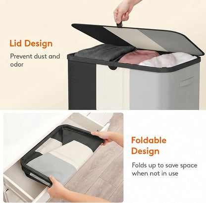 Lifewit 185L 3 Section Laundry Hamper - Image 7