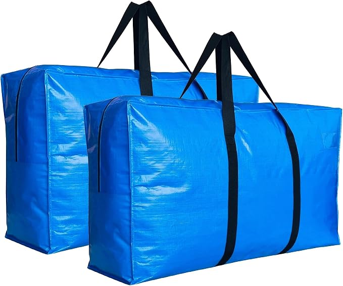 Extra Large Storage Bags, Jumbo Moving Tent Storage Bags, Foldable Big Blue XXL by HaoHakka