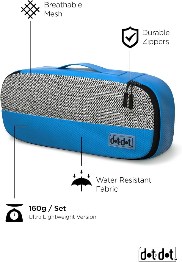 Dot&Dot Slim Packing Cubes for Travel 5pc Set - Image 5