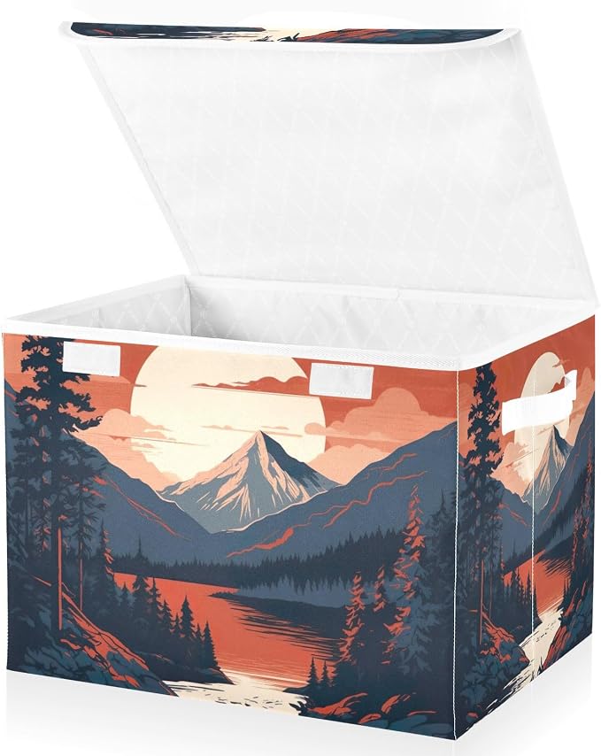 Mountains Trees Storage Bins - Image 2