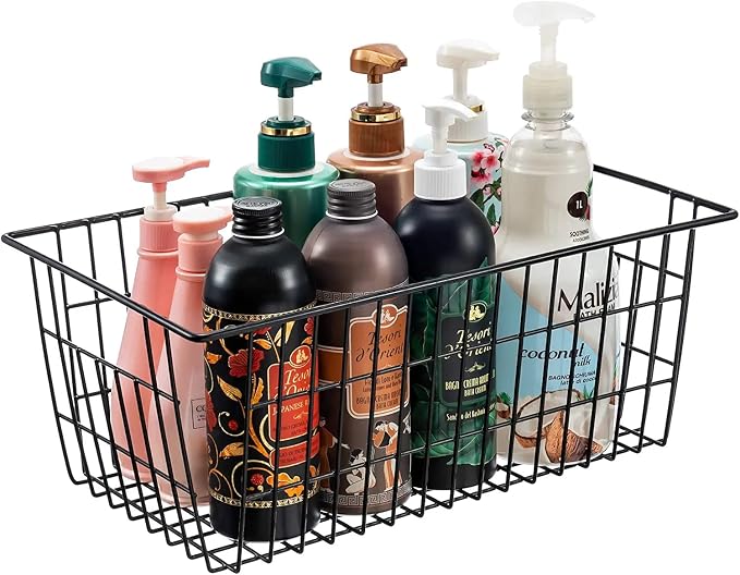 15.2" Metal Wire Baskets for Organizing 6 Pack, Household Pantry Storage - Image 4