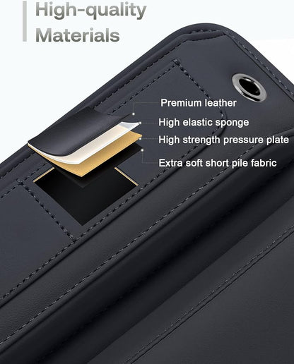 Universal Fit Premium Leather Car Seat Gap Filler Organizer, Center Console - Image 5