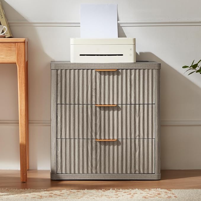LEYAOYAO 23" Wide Fluted Farmhouse Night Stand Set of 2 - Image 9