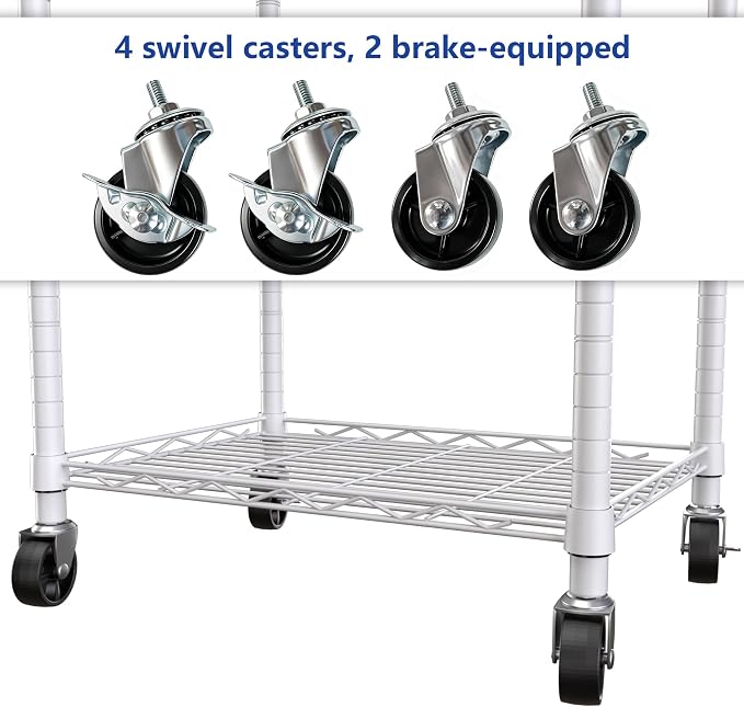 REGILLER 6 Wire Shelving Steel Storage Rack Adjustable Unit Shelves - Image 5