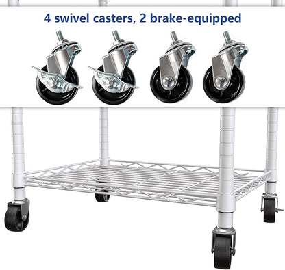 REGILLER 6 Wire Shelving Steel Storage Rack Adjustable Unit Shelves - Image 5